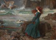 John William Waterhouse Miranda-The Tempest (mk41) oil on canvas